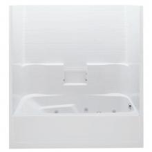 Aquatic 7236STRWP-WH - Gelcoat Smth Tile Tub-Shwr Whirlpool