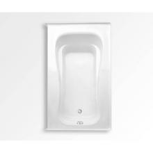 Aquatic AC003293-R-TO-WH - Novelli Elements Alcove Bathtub