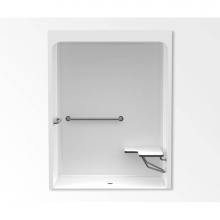Aquatic AC003575-XADANS-WH - 6030BFSC Alcove Shower