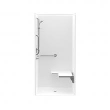 Aquatic AC003679-XBASE-WH - 13838BFLP Alcove Shower