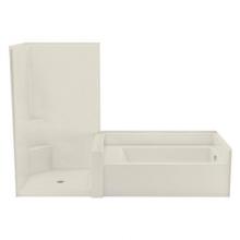 Aquatic AC003657-R-WPV-BI - Darsey 11442STNS Tub Shower Suite