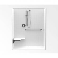 Aquatic AC003547-XADANS-WH - 1603BFSTD Alcove Shower