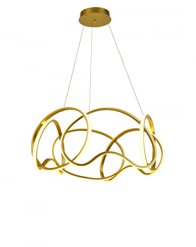 Brushed Gold Irvine Dining Chandelier