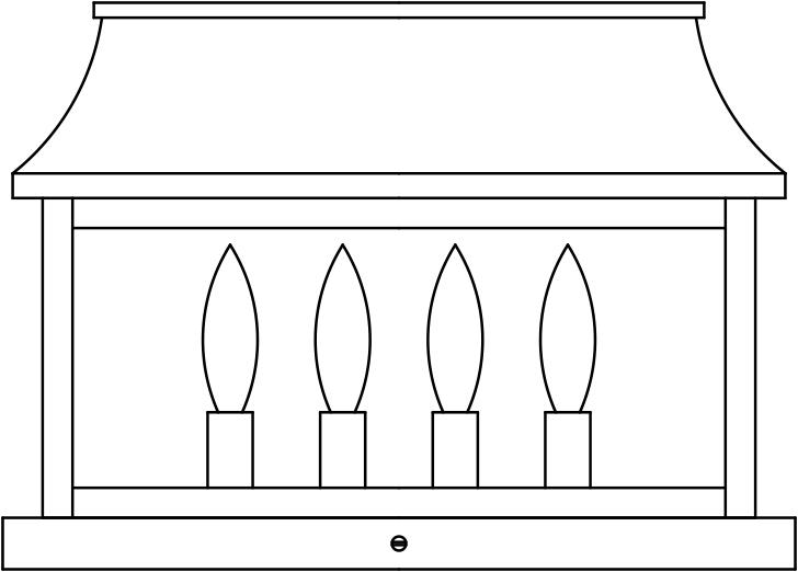 15&#34; Providence column mount