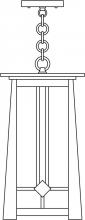 Arroyo Craftsman ABH-9RM-MB - 9" Aberdeen pendant