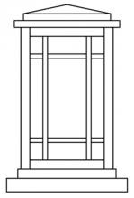 Arroyo Craftsman AVC-6F-VP - 6" avenue column mount