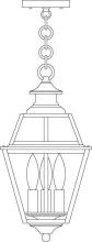 Arroyo Craftsman INH-8GRCS-RC - 8" inverness pendant with glass roof
