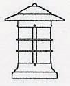 Arroyo Craftsman NC-9CS-P - 9" newport column mount