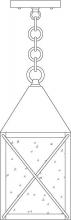 Arroyo Craftsman NOH-6CLR-RC - 6" nottingham pendant