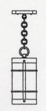 Arroyo Craftsman VH-7NRF-BK - 7" valencia pendant - no roof