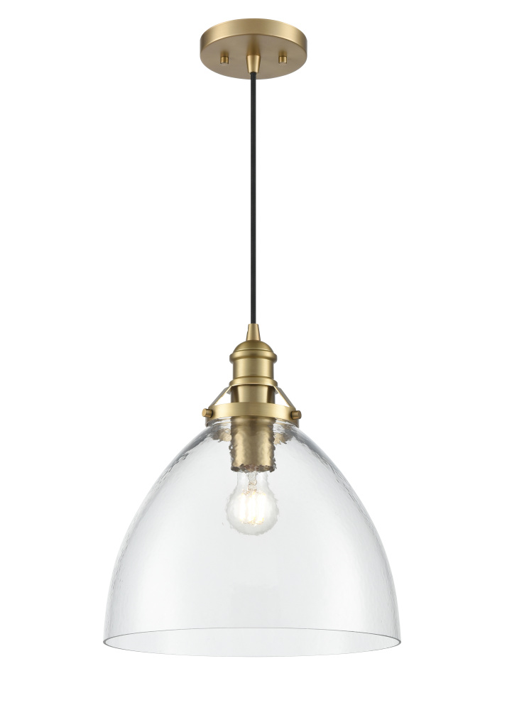 Khrisa 12.75&#34; Wide 1-Light Pendant - Vintage Brass