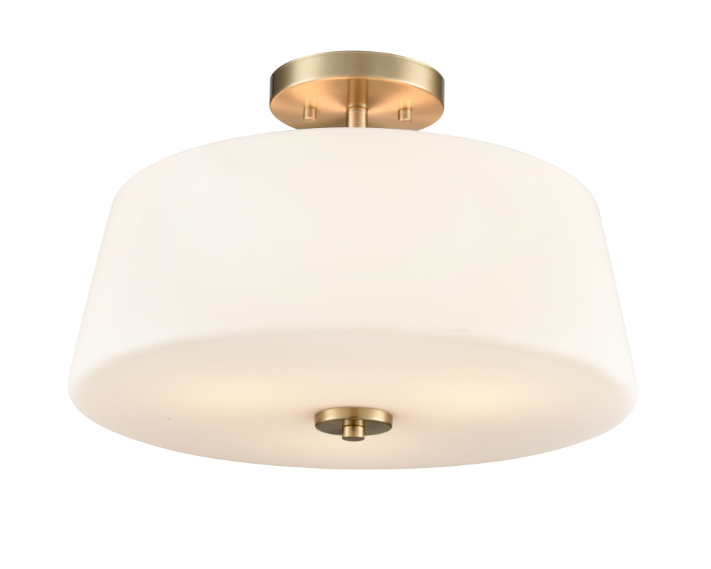 Laphia 15.75&#34; Wide 3-Light Semi Flush - Modern Gold