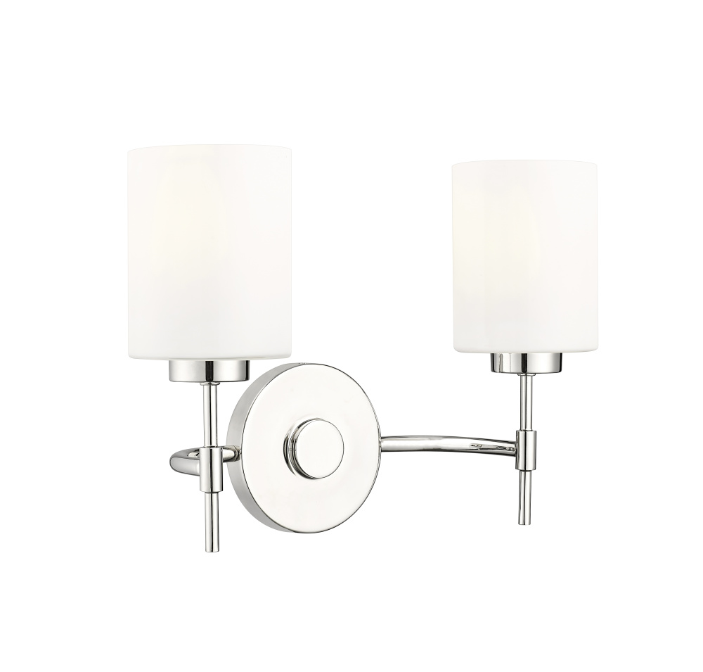 Keylee 15.5&#34; Wide 2-Light Vanity - Polished Nickel