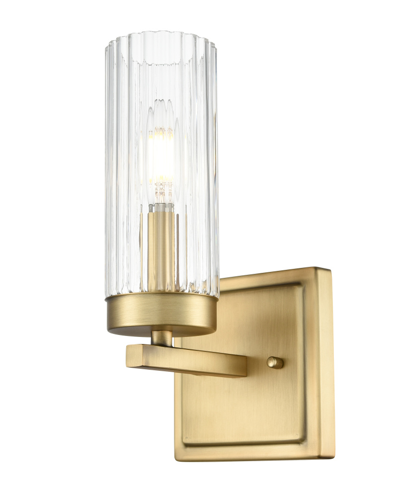 Iversen 5&#34; Wide 1-Light Vanity - Vintage Brass