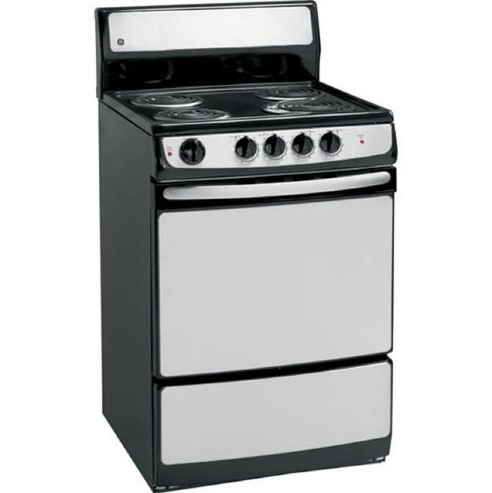 GE&#xae; 24&apos;&apos; Standard Clean Free-Standing Electric