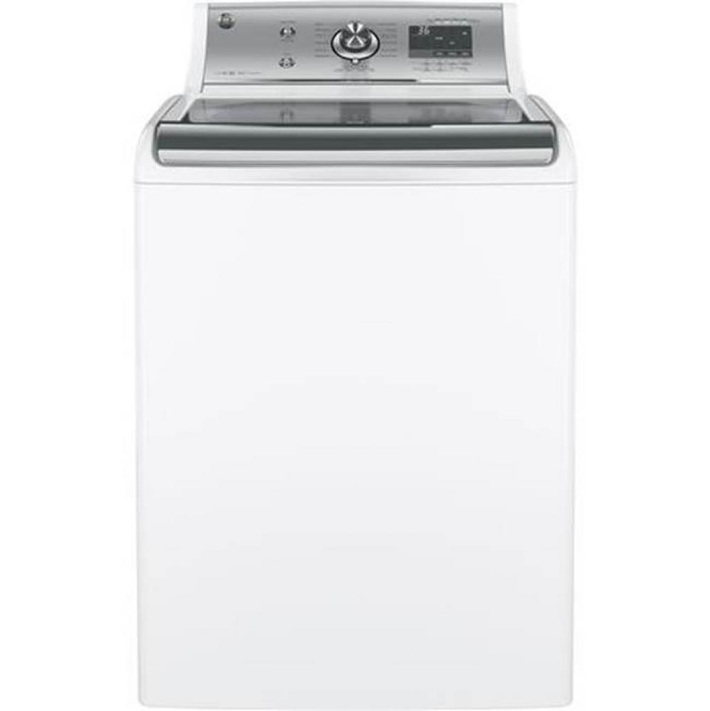 GE&#xae; 5.1 DOE cu. ft. capacity washer with stainless steel