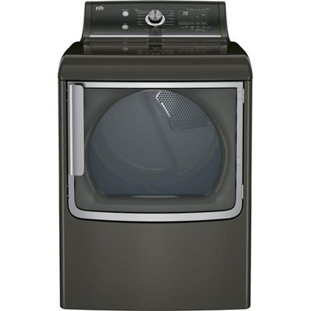 GE&#xae; 7.8 cu. ft. capacity gas dryer with stainless steel drum and
