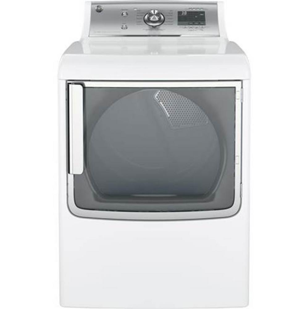 GE&#xae; 7.8 cu. ft. capacity gas dryer with stainless steel drum and