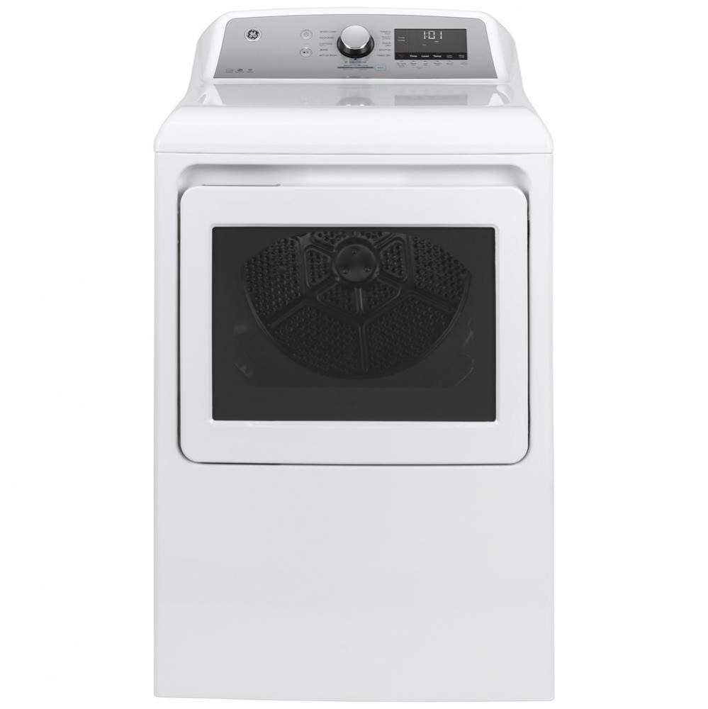 GE 7.4 cu. ft. Capacity Smart aluminized alloy drum Gas Dryer with HE Sensor Dry
