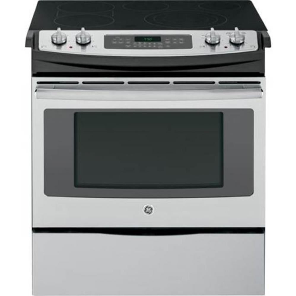 GE&#xae; 30&apos;&apos; Slide-In Front Control Electric Convection