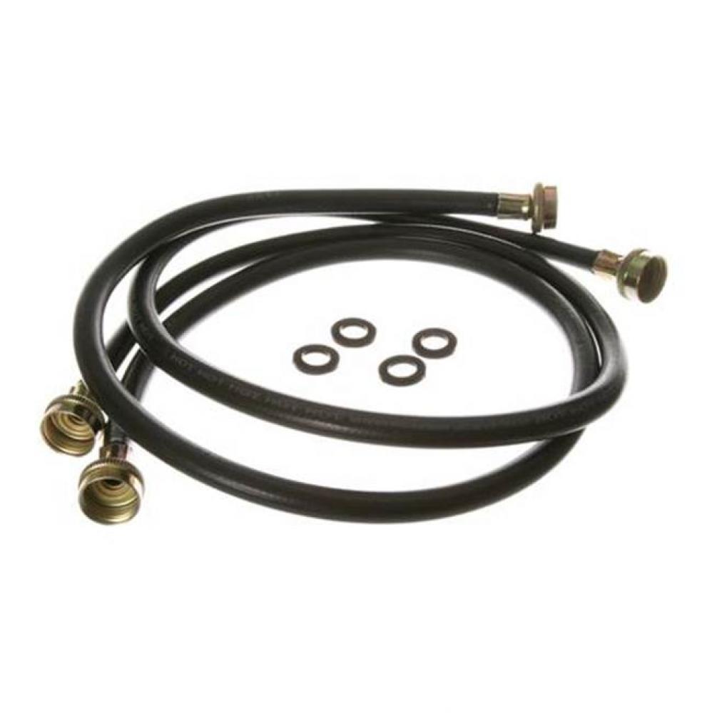 Washing Machine 2 Pack RUBBER INLET HOSE, 4&apos;&apos;