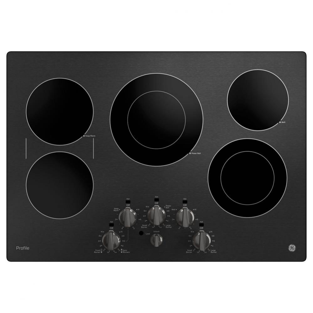 GE Profile 30&apos;&apos; Built-In Knob Control Electric Cooktop