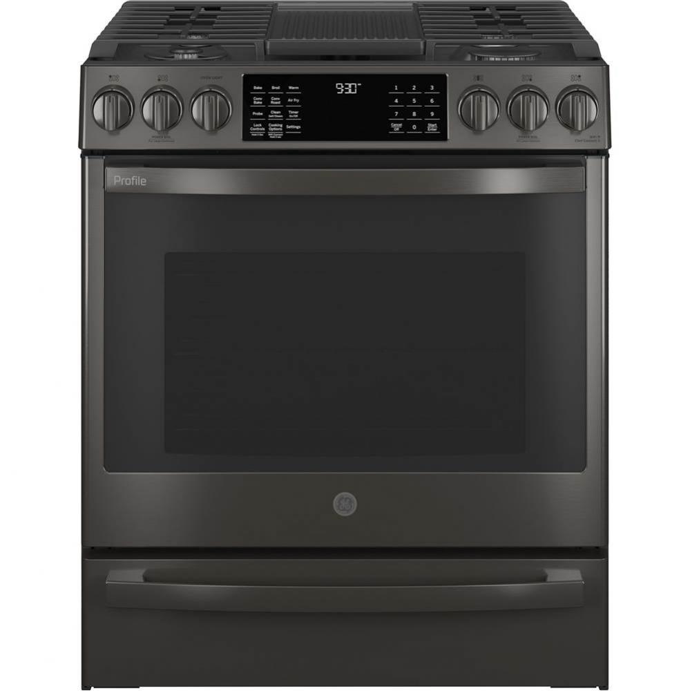 30&apos;&apos; Smart Slide-In Front-Control Gas Range With No Preheat Air Fry