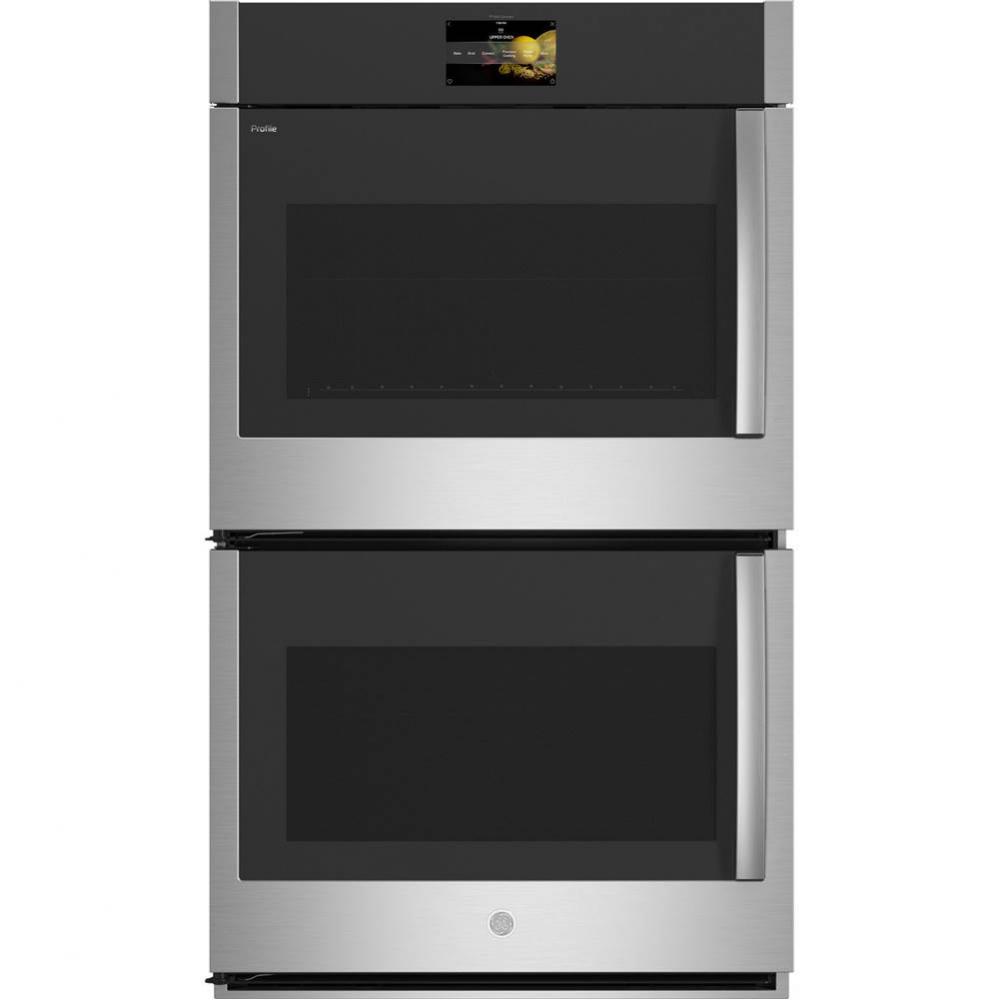GE Profile™ Series 30&apos;&apos; Built-In Convection Double Wall Oven with Left-Hand Side-Swing