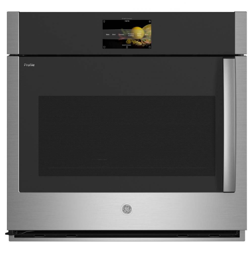 GE Profile™ Series 30&apos;&apos; Built-In Convection Single Wall Oven with Left-Hand Side-Swing