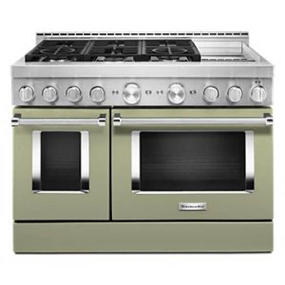 48&apos;&apos; Gas Commercial Style Range W/Griddle