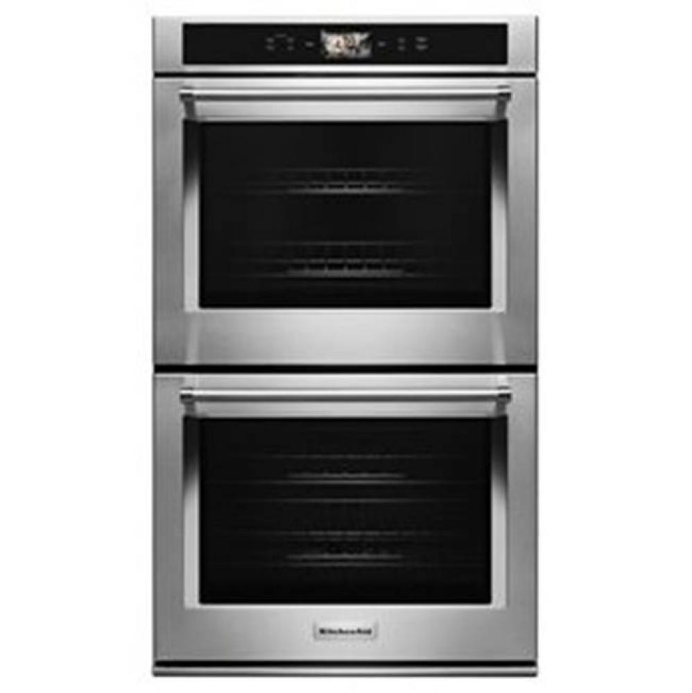30&apos;&apos; Connected Double Wall Oven, Wifi, Touch Lcd, Powered Accessories, Upper And Lower T
