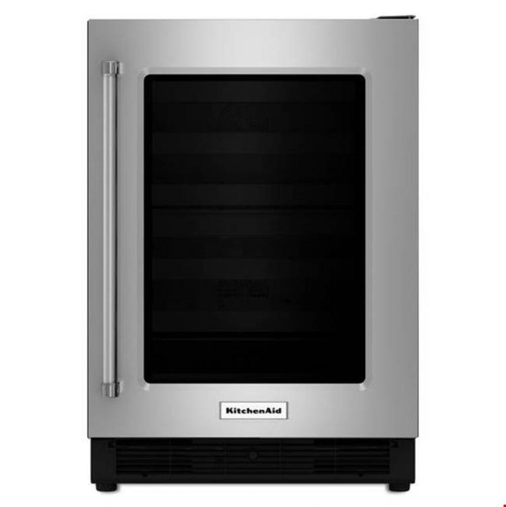24&apos;&apos; Undercounter Refrigerator with Glass Door
