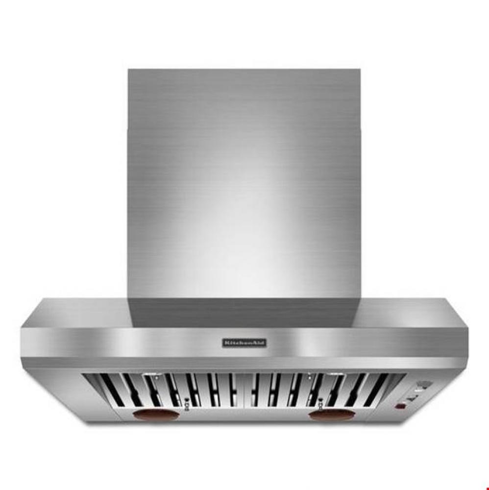 36&apos;&apos; Wall-Mount 600-1200 CFM Canopy Hood, Commercial-Style