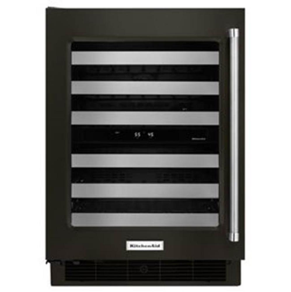 46 Bottle Cap, Dual Zone, Tinted Glass, Soft Close, Chrome Ring, Metal Fronts, Left Swing