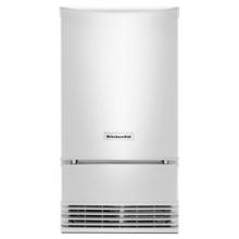 Kitchen Aid KUID508HWH - 18'' White Icemaker With Drain Pump Included