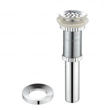 Kraus PU-12-MR-1CH - Grid Style Drain and Mounting Ring in Chrome