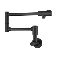 Kraus KPF-5003MB - Bolden 2 Handle Wall Mount Pot Filler Faucet with Retractable Arm in Matte Black