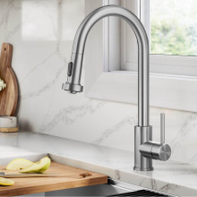 Kraus KPF-1616SFS - Bolden 2-Function Single Handle Pull Down Kitchen Faucet in Spot-Free Stainless Steel