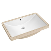 Kraus KCU-243 - Elavo 23 in. Rectangular Porcelain Ceramic Undermount Bathroom Sink in White with Overflow Drain