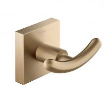 Kraus KEA-17702BG - Ventus Bathroom Robe And Towel Double Hook, Brushed Gold Finish