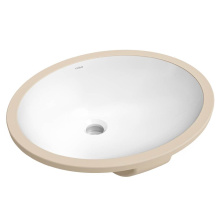 Kraus KCU-272 - Elavo 19.25 in. Oval Porcelain Ceramic Undermount Bathroom Sink in White with Overflow Drain