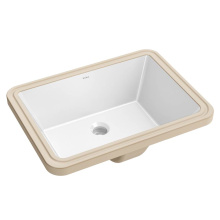 Kraus KCU-244 - Elavo 20.25 in. Rectangular Porcelain Ceramic Undermount Bathroom Sink in White with Overflow Drai