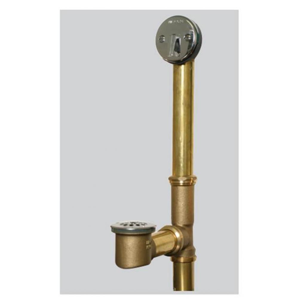 Quick Adjust Trip Lever Tubs To 24-In. 20-Ga Brass Brs Polished Brass &apos;&apos;Pvd&apos;&apos;