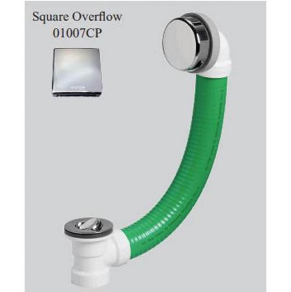 Watcoflex Push Pull 17.0-In. Flexible Tubing Sch 40 Abs Biscuit