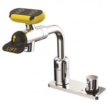 Speakman SEF-18102 - Speakman Eyesaver Battery Powered Sensor Eyewash Faucet with Above Counter Mixer