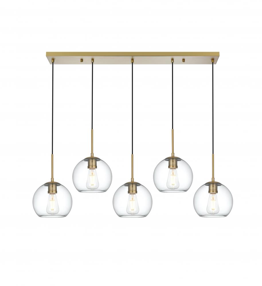 BAXTER Hang L41.7&#34;W7.9&#34;H8&#34;L5 Satin Gold CL