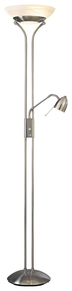 GEORGE&#39;S READING ROOM - 2 LIGHT TORCHIERE WITH READING LAMP