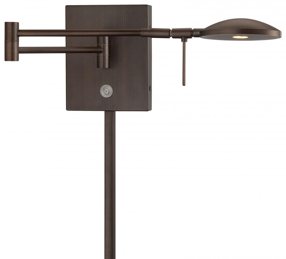 GEORGE&#39;S READING ROOM - 1 LIGHT LED SWING ARM WALL LAMP