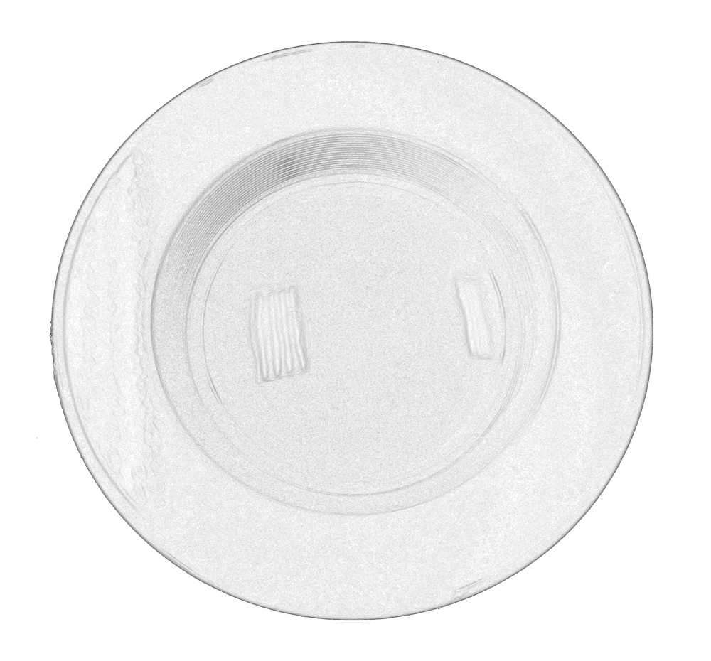 LED 5&#34;-6&#34; Ribbed Retrofit Recessed Trim - 13W - 3K,4K,5K