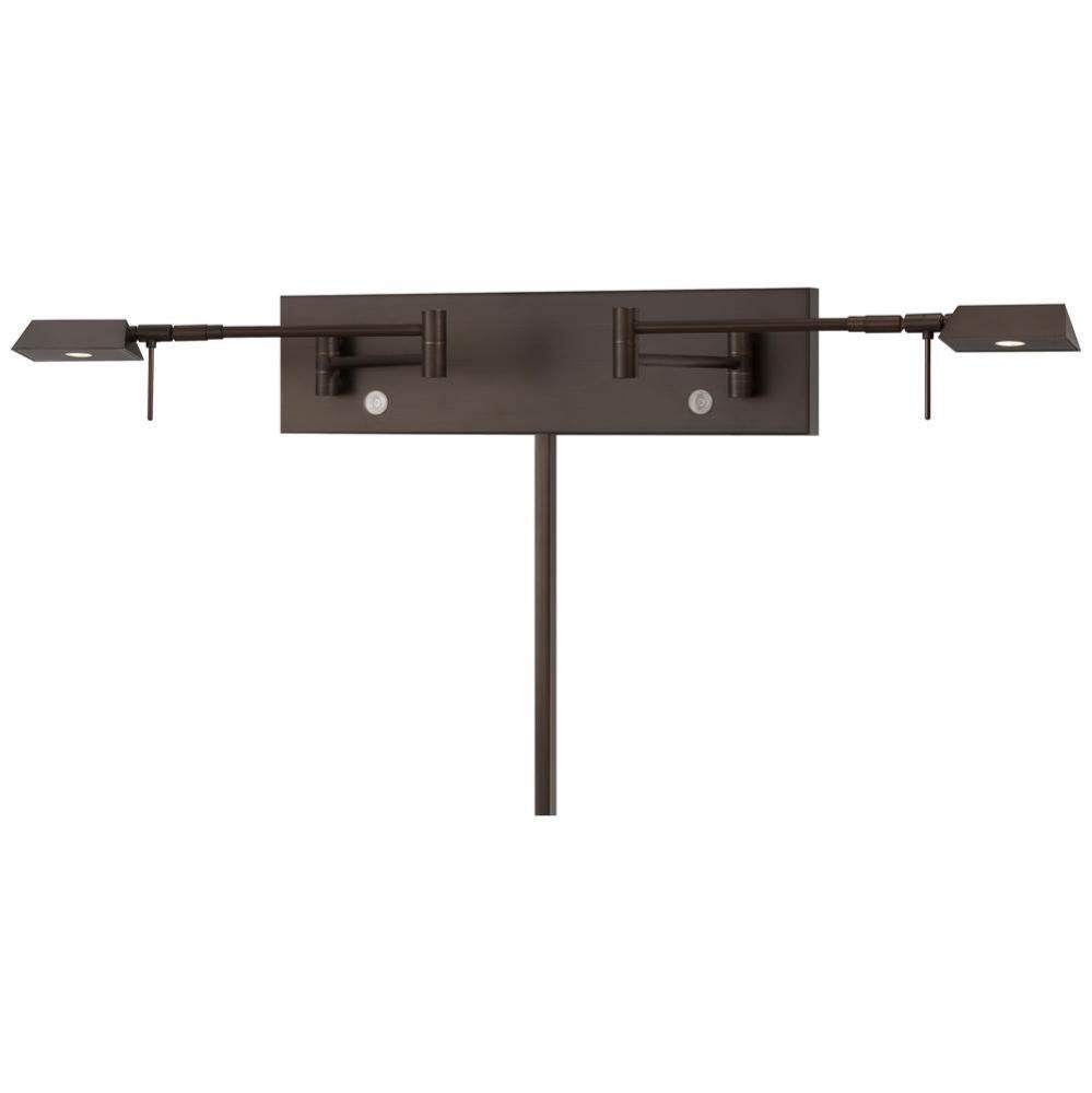 George&apos;&apos;S Reading Room? - 2 Light Led Swing Arm Wall